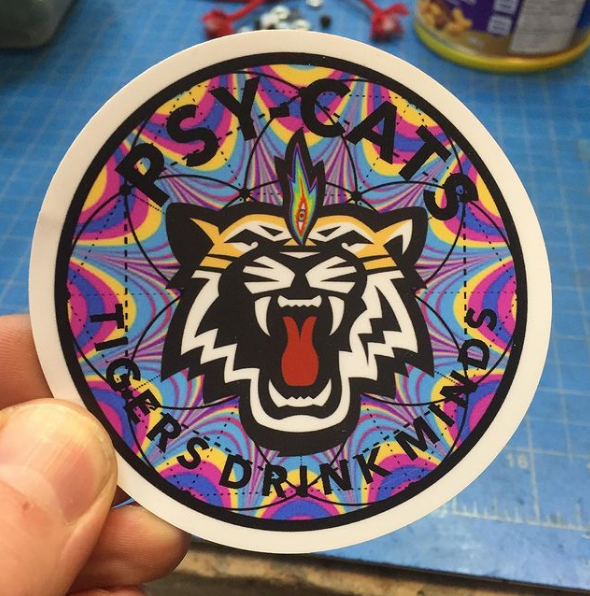 Sticker by Andrew Lamb. Photo: Instagram, @dcism